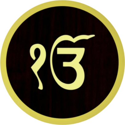 Fridge Magnet Round 'IK ONKAR'